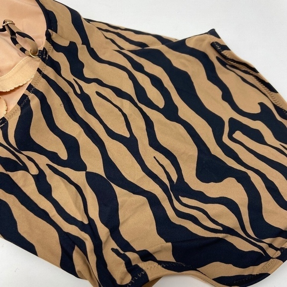 J CREW | Zebra Print Swimsuit NWT Size 0 - Picture 5 of 10